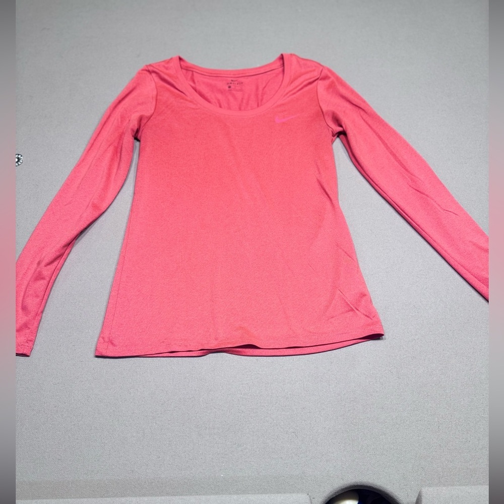 Nike Dri-Fit Red Long Sleeve Women's Shirt